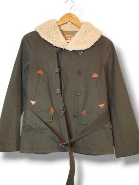 Beams  Boy Japan Double Breasted Hunting Jacket Green Size Womens XS/S